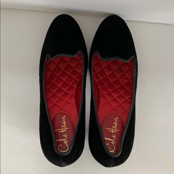 ❤️SOLD❤️Cole Haan Nike Air velvet shoes 8 Black - Picture 8 of 9